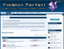 Tablet Screenshot of pokemonperfect.com